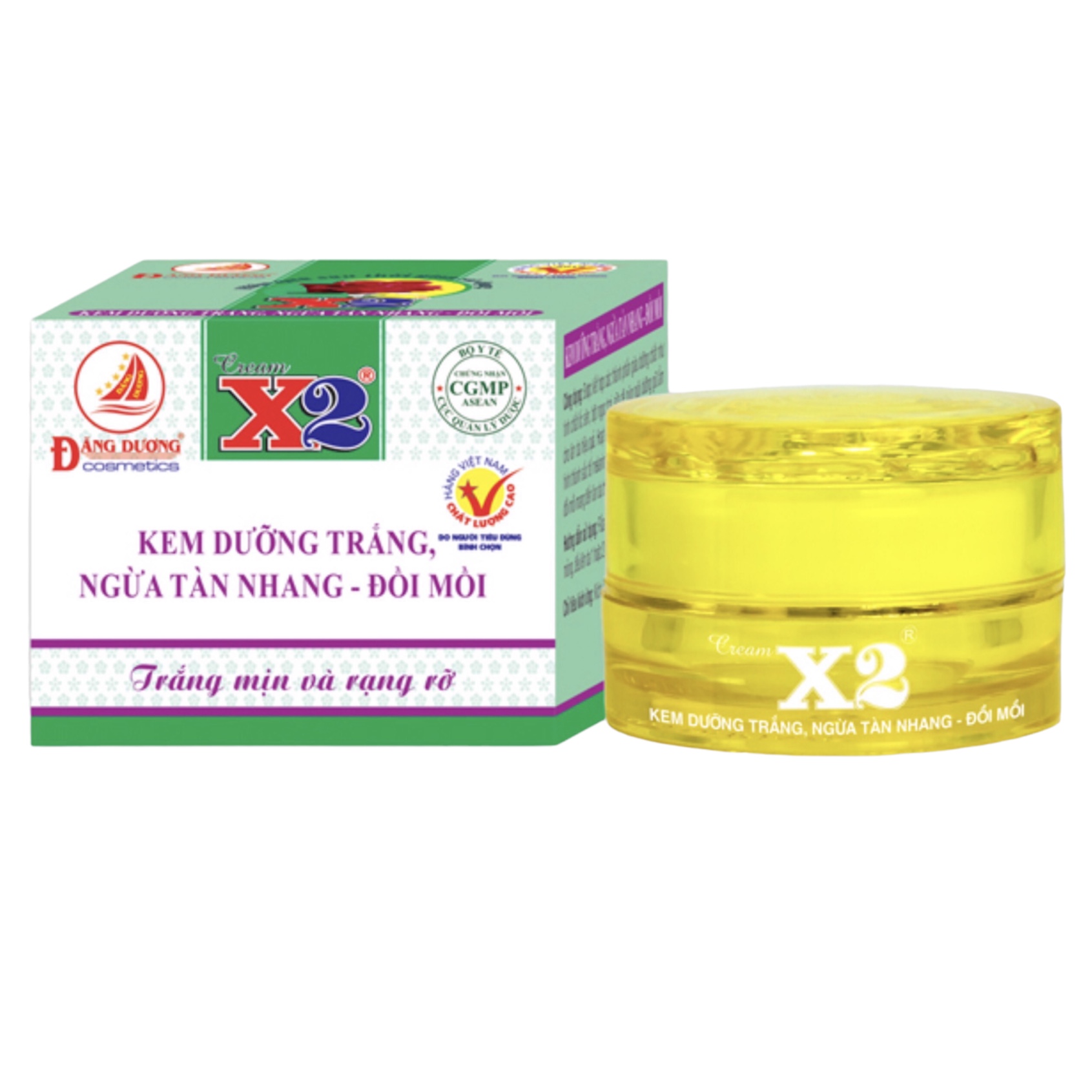 Kem X2 Dưỡng Trắng, Ngừa Tàn Nhang - Đồi Mồi