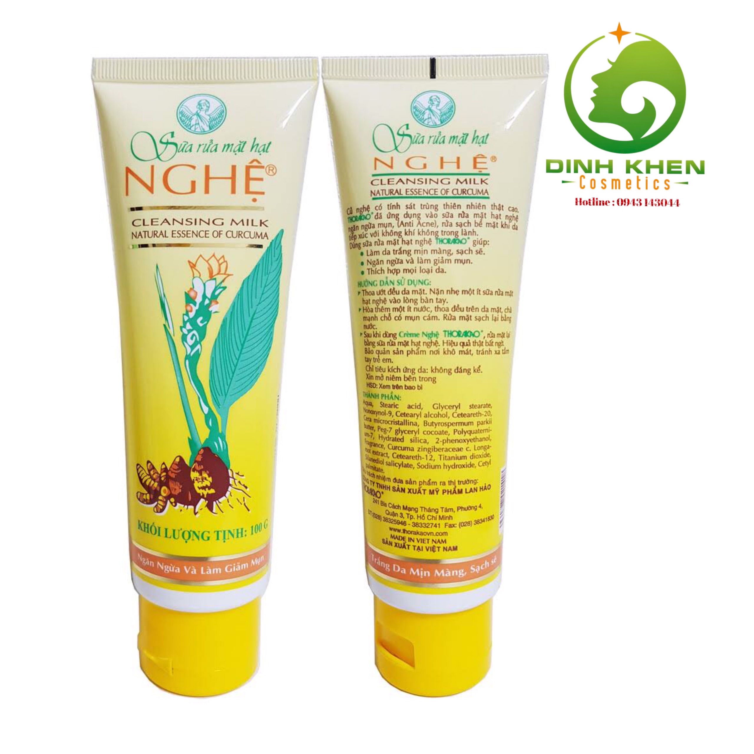 Sữa Rửa Mặt Hạt Nghệ Thorakao