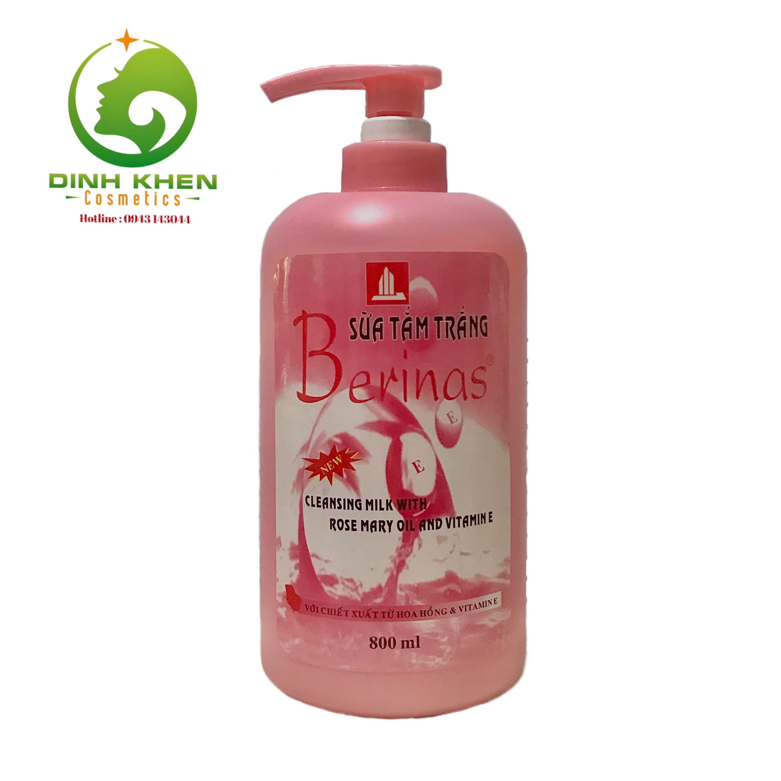 Sữa Tắm Trắng Berinas 800ml